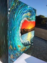 Load image into Gallery viewer, Wave at sunset