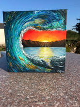 Load image into Gallery viewer, Wave at sunset