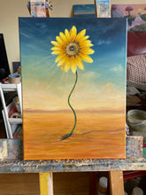 Load image into Gallery viewer, Sunflower Growing Through Cracks