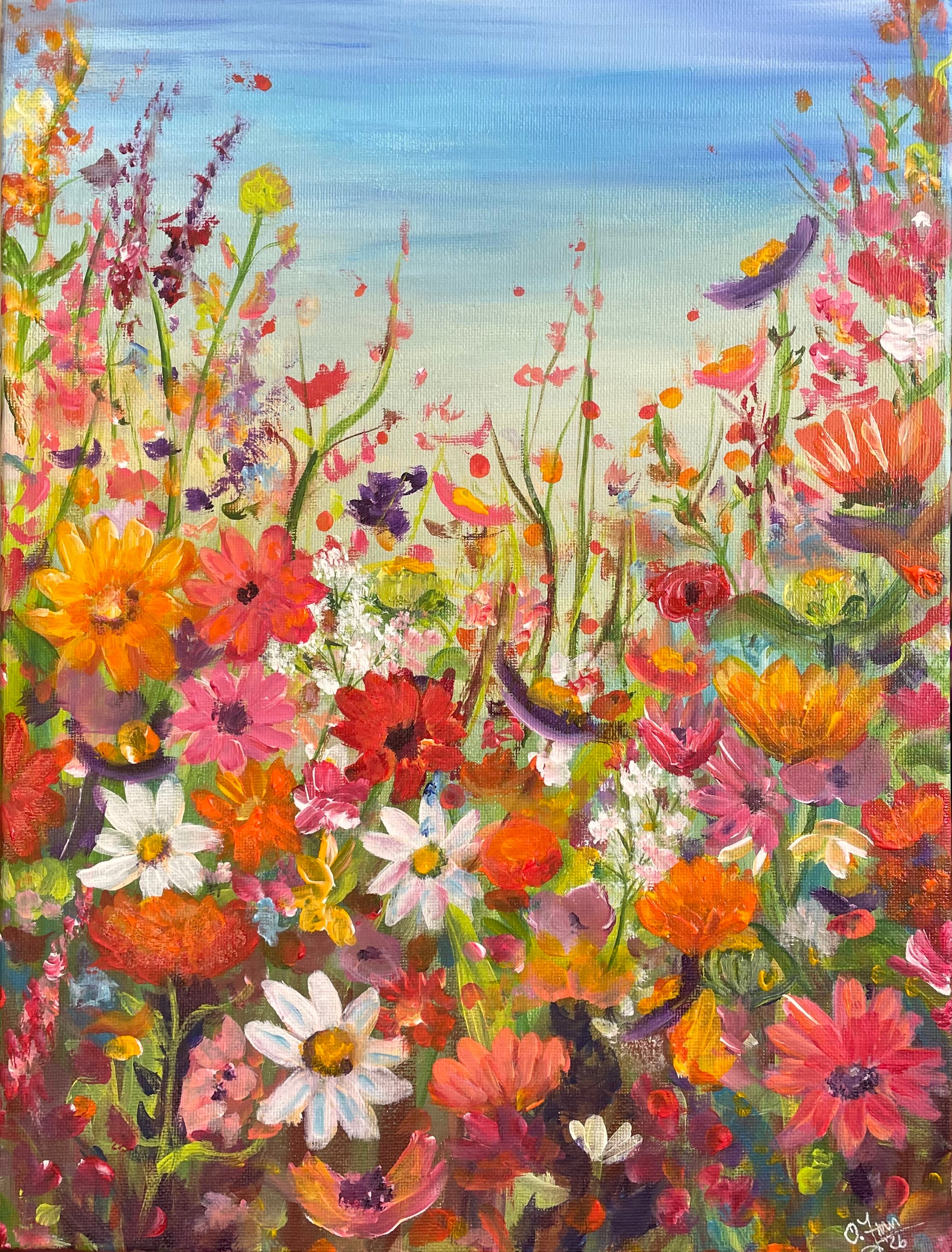 Flowers and Greenery – Olivia Finn Art