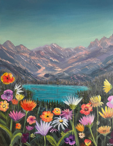 Flowers and Mountains