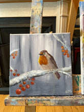 Load image into Gallery viewer, Robin with Red Berries