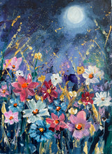 Load image into Gallery viewer, Flowers in Moonlight