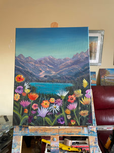 Flowers and Mountains