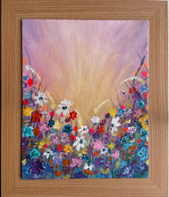 Load image into Gallery viewer, Neon Pink Flowers in Meadow