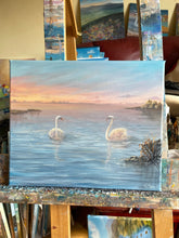 Load image into Gallery viewer, Two Swans at Lough Ennell