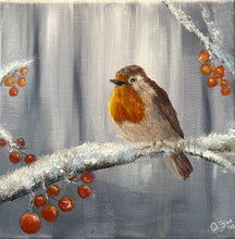 Load image into Gallery viewer, Robin with Red Berries