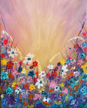 Load image into Gallery viewer, Neon Pink Flowers in Meadow