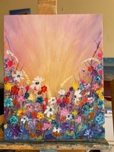 Load image into Gallery viewer, Neon Pink Flowers in Meadow