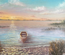 Load image into Gallery viewer, A Lone Boat at Lough Ennell