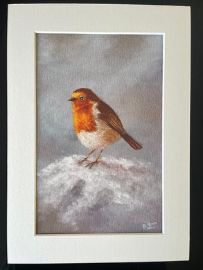 Print of Robin in Oils