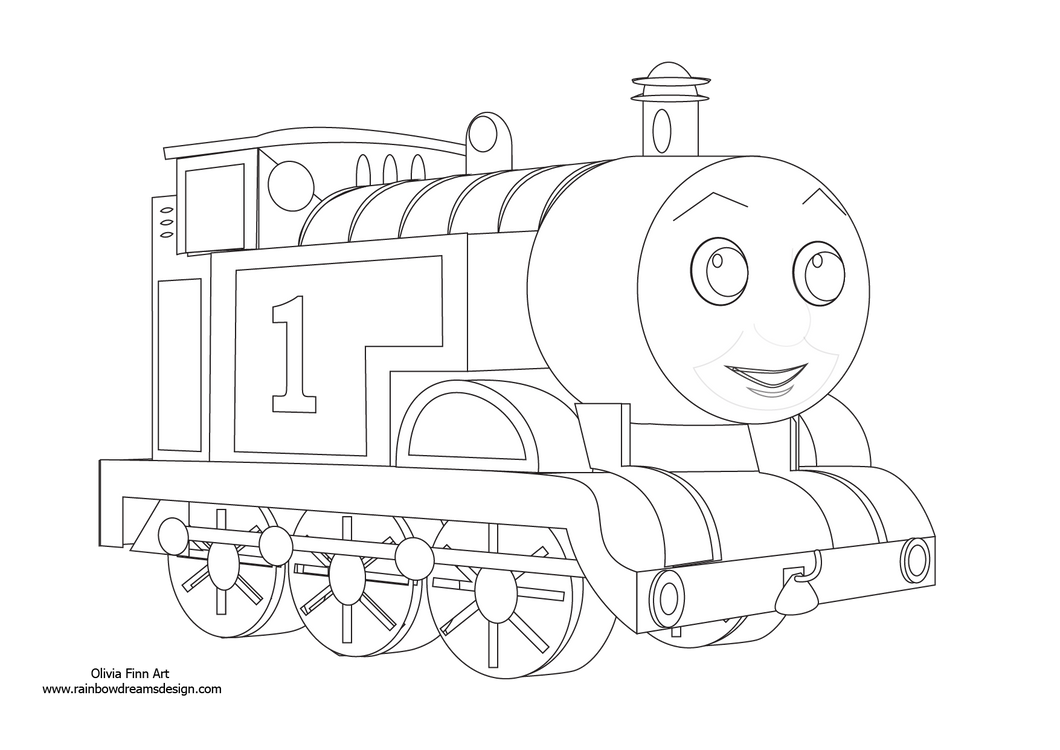 Colouring Page - Thomas the Tank Engine