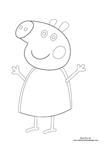 Colouring Page - Peppa Pig