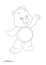 Load image into Gallery viewer, Colouring Page - Care Bear