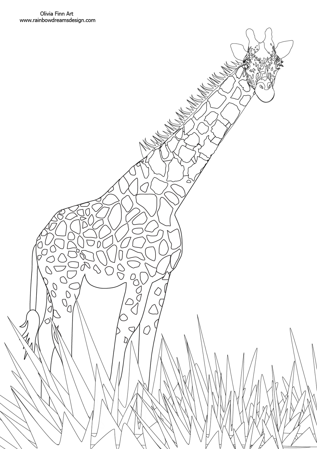 Colouring Page - Giraffe