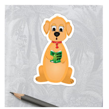 Load image into Gallery viewer, Colouring Page - Dog Reading