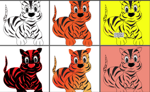 Colouring Page - Tiger