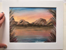 Load image into Gallery viewer, Sunset mountains
