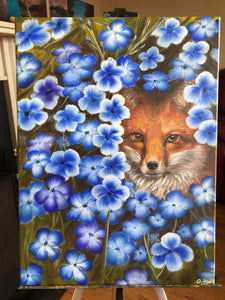 Fox in the Flowers