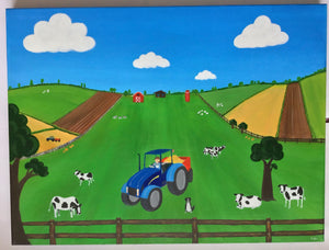 Original Farm Painting/Illustration