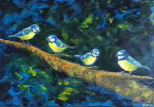 Load image into Gallery viewer, Four Blue Tits