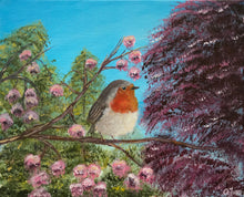 Load image into Gallery viewer, Robin with Blossoms