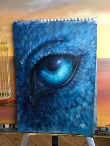 Study of Blue Wolf Eye