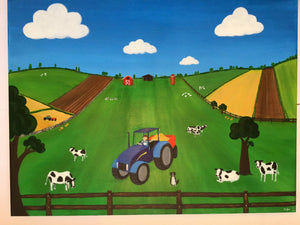 Original Farm Painting/Illustration
