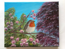 Load image into Gallery viewer, Robin with Blossoms